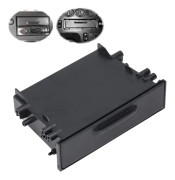 1DIN Bilradio Förvaringslåda Multi Applikation ABS Svart Inre Organizer Ersättning för Mitsubishi