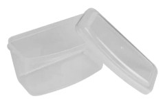 2 st PP plastförvaringslåda simglasögonlåda dammtät glasögonfodral för dykning snorkling utrustning transparent