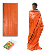 Utomhus Camping Återanvändbar Första Hjälpen Filt Sovsäck (Orange) Orange