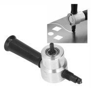 Dubbelhuvud Nibbler Cutter i metallplåt Bärbar aluminiumlegering Elektrisk Nibbler Skärverktyg