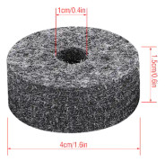 8 st Cymbalfilt dynor set reservdelar svart tillbehör