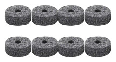8 st Drum Cymbal Filt Pads Set Ersättningsdelar Svart Tillbehör
