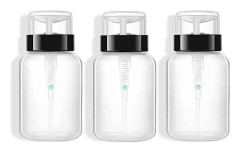 3 st 6,8oz tryckbar låsbar pumpdispenserflaska för nagellack och sminkborttagningsvätska 200ml