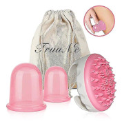 Anti-cellulit, silikonkoppningsenhet, cellulitmassagesats - kompatibel med anti-cellulit (3 delar, stor + medium)