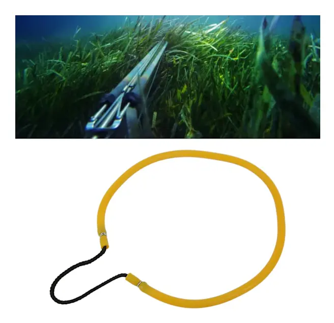 Skjutstång Spjut Slunga 5x10mm Latex Band Bra Elasticitet Tillbehör för Fiske Gul