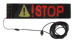 Flexibel LED-rullande reklamskylt IP67 Vattentät RGB Fullfärg Rullande meddelande LED-skärm för butik Bilfest Bar DC 5V