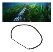 Skjutstång Spjut Slunga 5x10mm Latex Band Bra Elasticitet Tillbehör för Fiske Svart