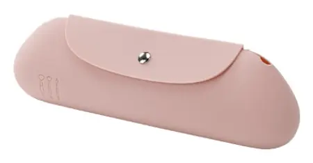Silikonborste förvaring magnetisk snäpplås borsthållare sminkborste förvaring kosmetisk förvaringsväska kosmetisk borste förvaring resa Rosa Pink