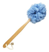 Loofah-svamp med handtag, duschsvamp, badsvamp med handtag, PE-nät-loofah, exfolierande loofah för män och kvinnor