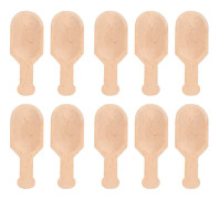 10 st träbadsaltsskopa polerade ytor miljövänlig saltskopa badskopa för duschrum typ 2 (2,3x7,6cm/0,9x3,0 tum)