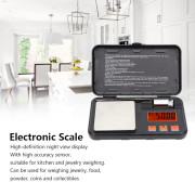 Bärbar Mini Hög Noggrannhet Elektronisk Fickvåg för Smyckesvikt 200g/0.01g
