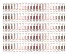1,1 tum 100 st papperklämmor Rostskydd Ökad halkskydd Bärbara metalliska papperklämmor för kontor Daglig användning Roséguld