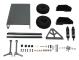 RC-bilssläpsimulering i aluminiumlegering, RC-släpvagnsmodell med gummidäck för 1/8 1/10 RC-bilar, titanfärg