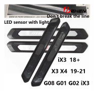 LED magnetisk induktionsdörr tröskel, för BMW x3 G08 G01 X4 G02 IX3, 2018 +, välkomstpedal