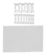 12 st lösa smycken Ring storleksreducerare justeringsdyna Transparent finger ring storleksjusterare