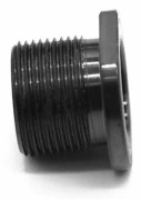 2ST 1/2x28 ID till 5/8x24 OD Threas Flat Barrel Gänga Adapter Bränslefilter Olja Svart Aluminium