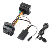Audio Aux-kabeladapter Bluetooth 5.0 + extern mikrofon för Opel Cd30 Cdc40 Cd70 Dvd90 för Opel Ty