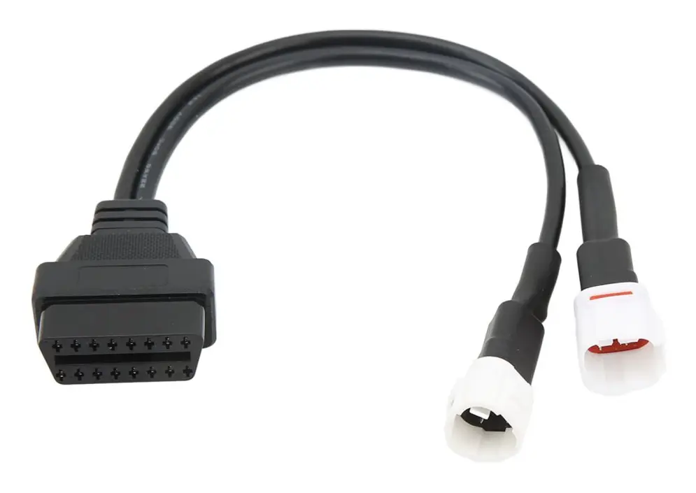 OBD2 till 3-stifts och 4-stifts diagnosadapterkabel L?s motordatafels?kning f?r motorcykel