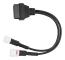 OBD2 till 3-stifts och 4-stifts diagnosadapterkabel L?s motordatafels?kning f?r motorcykel