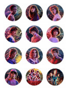 Stranger Things Pin Badges Set
