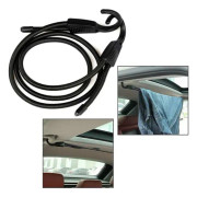 Bungee-rep med extra bred öppning, bungee-rep bagage bungee-band karbinhake, svart