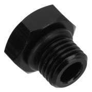 Block Off Plug Fitting Adapter Hane Hex Steel Universal 4000PSI Svart för VehicleAN4