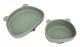 Babysugplattor Pandaformad Kraftfull sugsug i silikon Kidsugskål för kök Kylskåp Olivgrön skål och tallrik