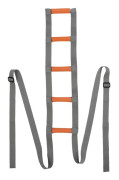 Sängstegehjälp med handtag Sängrepstegehjälpuppdragshjälp Uppresningshjälphjälpband Orange Grå