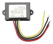 5V till 12V DC DC Vattentät Boost Converter med Överspänningsskydd och 4A Utmatning