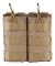 Nylon Outdoor Dubbel Molle Mag Pouch Med Bungee System (Tan)