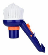 Pool Step & Corner Vacuum Cleaner Brush Spas Hot Tubs Cleaning Brushes with Fine Bristle Brush,