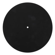 Skivspelarmatta 10 tum 3 mm tjocklek filt skivskyddsplatta vinyl skivspelarmatta (26X26X0.3CM, svart)