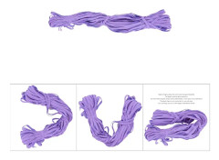 30 meter/rulle elastiskt band platt färgglad flexibel repband klädtillbehör 6mm lila