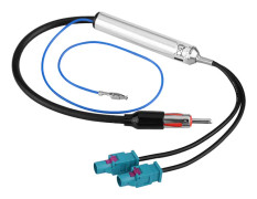 Kompatibel Audi Volkswagen Eftermarknadsradioadapter, Dubbel Fakra Till Hane Din-kontakt För Enkel Installation Och Signalförstärkning, Aktiv