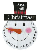 Övriga juldekorationer - Träjulkalender - Dekorativt prydnad - Nedräkningskalender - Julkalender - Julgransväggprydnad (Bonhomm