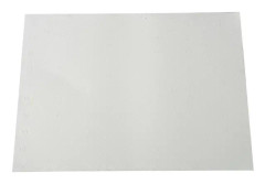 Slitstark halkfri skosula i kohud för kvinnor och män, 38,7 cm x 53,5 cm x 2 mm (vit)