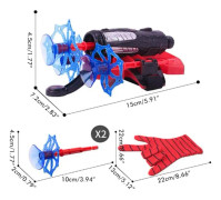 Spiderman Launcher-handskar, plastlekshandskar för barn, Hero Launcher-armbandleksaker, fantastiska presenter till Spiderman-fans, pedagogiska leksaker för barn