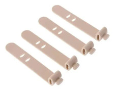 Silikon öronsnäckshållare kabelband, återanvändbar kabelhållare USB-kabelklämma fästkabelorganisatör öronsnäcka hörlurar hållare hållare (khaki)(16 st)