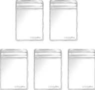 5 set fotobeskyddande ram namnskylthållare namnskylthållare (6,2X4,1cm, transparent)
