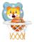 Blå Mini Basketkorg Set med Fällbar Barn Basketkorg, Sugkopp, Stansfri Installation och Infraröd Induktion - Inkluderar Boll