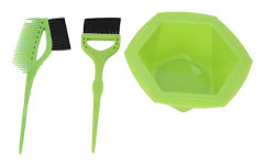 Hårfärgningskit Spetsigt Handtag Design Retentionscirkel Lättviktigt Portabelt Plastmaterial Färgborste
