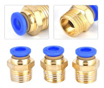 25 st Pneumatisk tryck snabbkoppling hane luft snabbkopplingar adapter pc6-02 G1/4