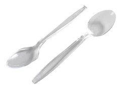 Kristallklara Plastskedar, Kraftiga Engångsbestick För Alla Tillfällen, Klar Plastbestick Säkerställer Hygien Och Bekvämlighet, Livsmedelssäkra