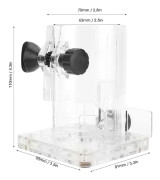 Frästrimmer Router Transparent Plastbas Strömverktyg Skyddande Tillbehör (Förtjockad)