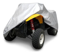 Vattentät ATV-skydd, kraftigt ATV-skydd för utomhusbruk med elastisk fåll, fyrhjulingsöverdrag för Kawasaki, Arctic Cat, Honda, Polaris, Yamaha, alla väder 4 Wh