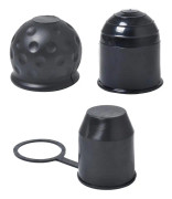 Svart cover + 50mm dragkula i gummi, 3 st