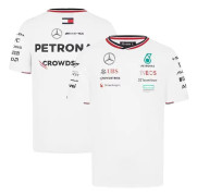F1 Racing Team T-shirt Herr Vit Polyester Vuxen Storlekar S-3XL