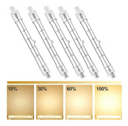 5-pack R7s 118mm 300w 230v,r7s halogen linjär ljus