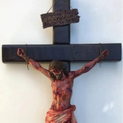 Realistic Crucifix Christ Wounds for Meditation, Wall Cross, Home Altar, Catholic Gift, Bloody Crucifix, Passion Crucifix