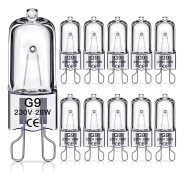 G9 halogenlampor 28W,230V,10 Pack